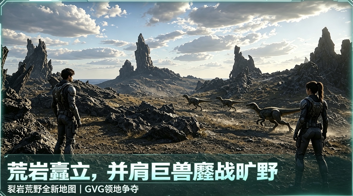 山海之巅测试截图 裂岩荒野GVG